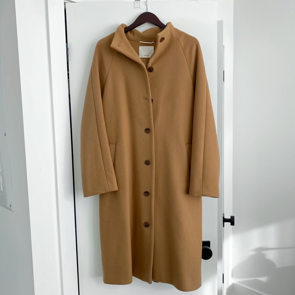 Wilfred Camel Wool-Cashmere Coat